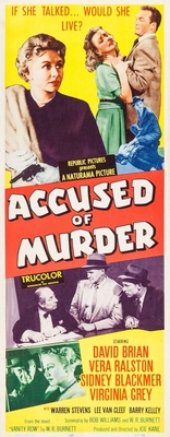 Accused of Murder movie poster (1956) calendar