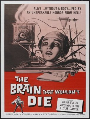 The Brain That Wouldn't Die movie poster (1962) Sweatshirt