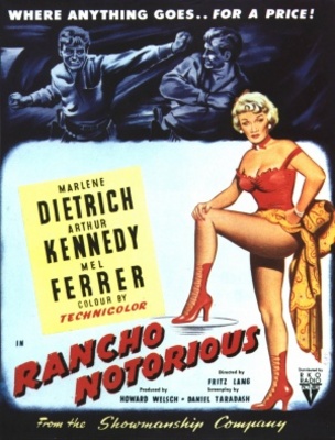 Rancho Notorious movie poster (1952) calendar