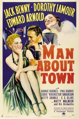 Man About Town movie poster (1939) mug