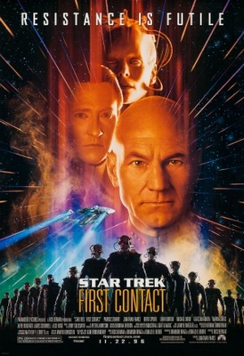 Star Trek: First Contact movie poster (1996) tote bag