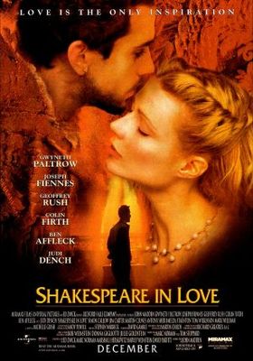 Shakespeare In Love movie poster (1998) calendar