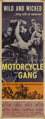 Motorcycle Gang movie poster (1957) mouse pad