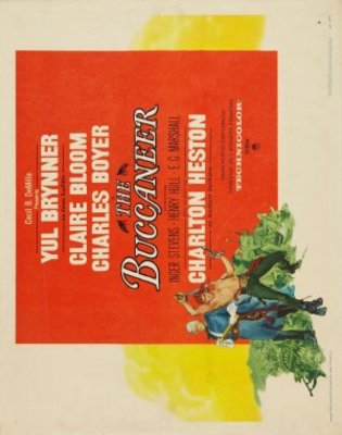 The Buccaneer movie poster (1958) tote bag