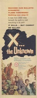 X: The Unknown movie poster (1956) hoodie #1221190