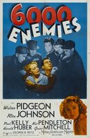 6,000 Enemies movie poster (1939) t-shirt #MOV_b1cbbf78