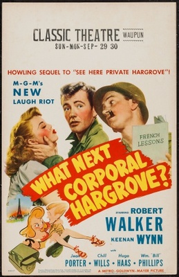 What Next, Corporal Hargrove? movie poster (1945) mug