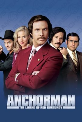 Anchorman: The Legend of Ron Burgundy movie poster (2004) Poster MOV_b82dadbe