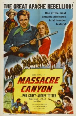Massacre Canyon movie poster (1954) tote bag