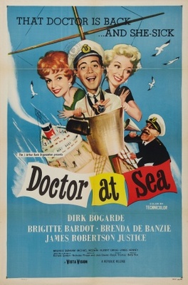 Doctor at Sea movie poster (1955) tote bag