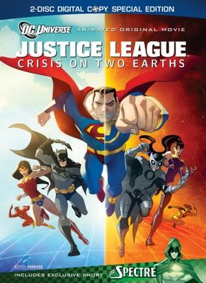 Justice League: Crisis on Two Earths movie poster (2010) tote bag