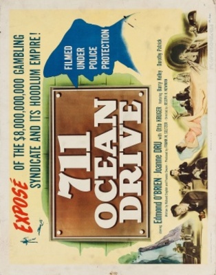 711 Ocean Drive movie poster (1950) hoodie