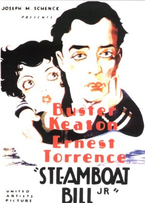 Steamboat Bill, Jr. movie poster (1928) Longsleeve T-shirt