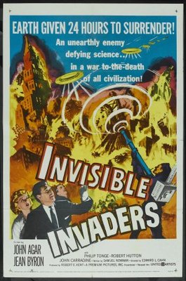 Invisible Invaders movie poster (1959) tote bag