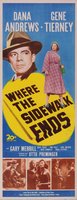 Where the Sidewalk Ends movie poster (1950) t-shirt #MOV_bc84f1c9