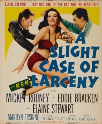 A Slight Case of Larceny movie poster (1953) calendar