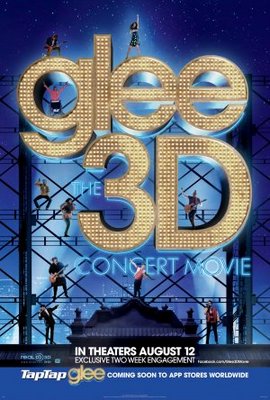 Glee: The 3D Concert Movie movie poster (2011) calendar