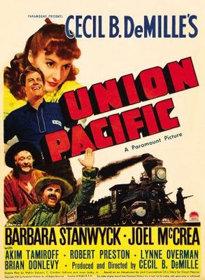 Union Pacific movie poster (1939) poster