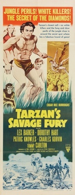 Tarzan's Savage Fury movie poster (1952) hoodie