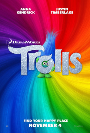 Trolls movie poster (2016) poster