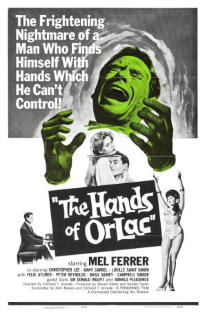 The Hands of Orlac movie poster (1960) Sweatshirt