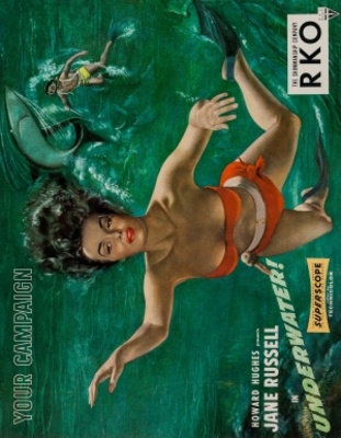 Underwater! movie poster (1955) mouse pad