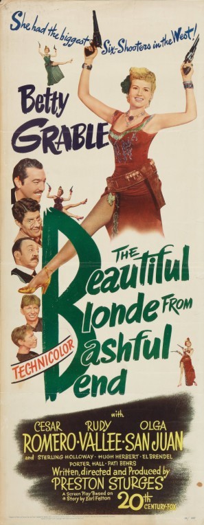 The Beautiful Blonde from Bashful Bend movie poster (1949) mouse pad