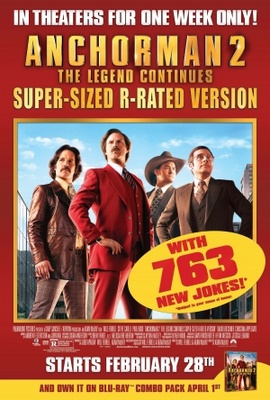 Anchorman 2: The Legend Continues movie poster (2014) Longsleeve T-shirt