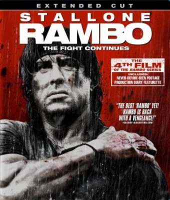 Rambo movie poster (2008) Longsleeve T-shirt