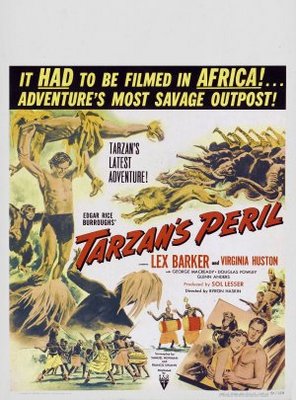 Tarzan's Peril movie poster (1951) mouse pad