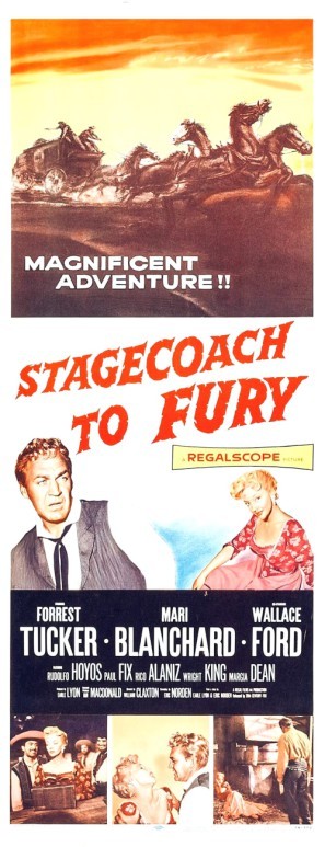 Stagecoach to Fury movie poster (1956) hoodie