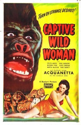 Captive Wild Woman movie poster (1943) calendar