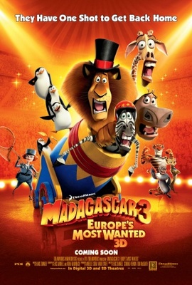 Madagascar 3: Europe's Most Wanted movie poster (2012) tote bag #MOV_cef3a26b