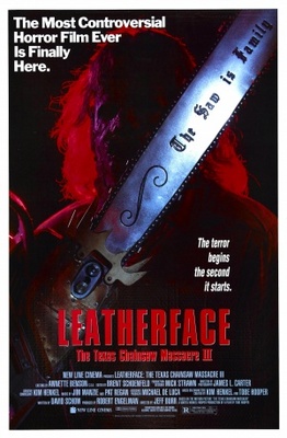 Leatherface: Texas Chainsaw Massacre III movie poster (1990) tote bag