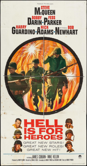 Hell Is for Heroes movie poster (1962) hoodie
