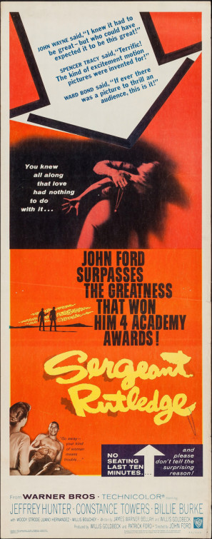 Sergeant Rutledge movie poster (1960) poster