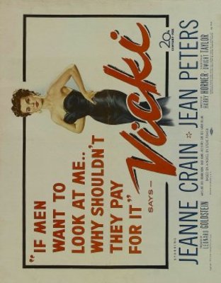 Vicki movie poster (1953) poster