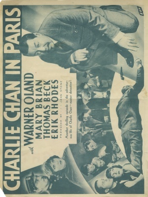 Charlie Chan in Paris movie poster (1935) Sweatshirt