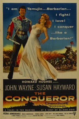 The Conqueror movie poster (1956) calendar