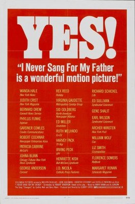 I Never Sang for My Father movie poster (1970) Poster MOV_d1888b8d