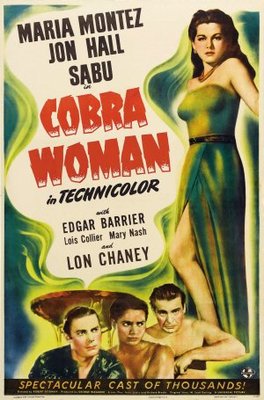 Cobra Woman movie poster (1944) mouse pad