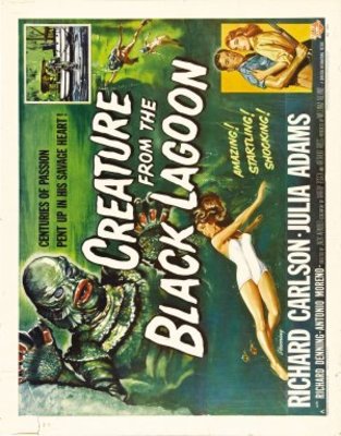 Creature from the Black Lagoon movie poster (1954) tote bag