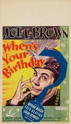 When's Your Birthday? movie poster (1937) mug