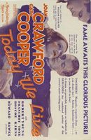 Today We Live movie poster (1933) Sweatshirt #663550