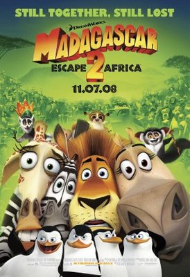 Madagascar: Escape 2 Africa movie poster (2008) mouse pad
