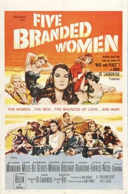 5 Branded Women movie poster (1960) calendar