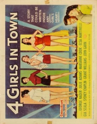 Four Girls in Town movie poster (1957) Longsleeve T-shirt