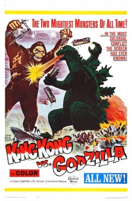 King Kong Vs Godzilla movie poster (1962) tote bag