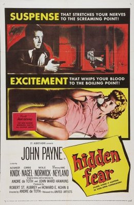 Hidden Fear movie poster (1957) tote bag