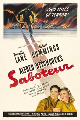 Saboteur movie poster (1942) hoodie
